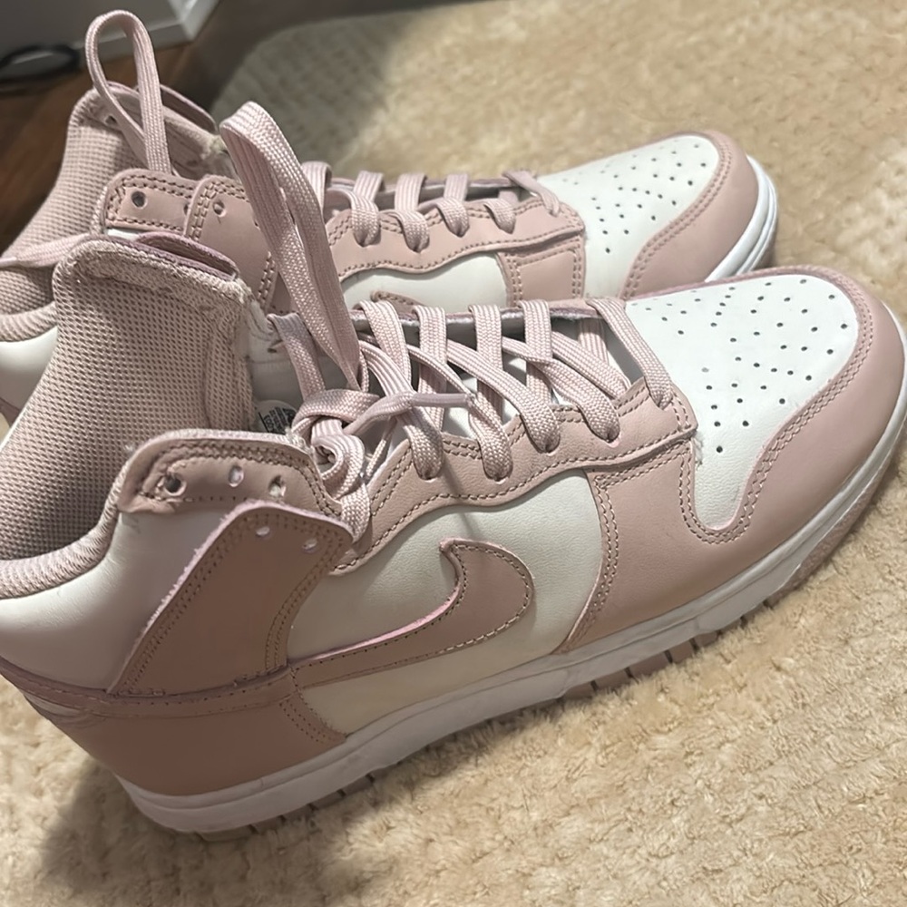 Pink nude high dunks